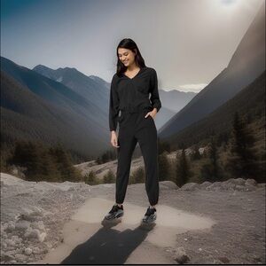 Lululemon Dynamic Days Jumpsuit Black Size 8 NWT